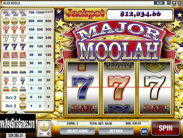 Major Moolah Progressive Slots